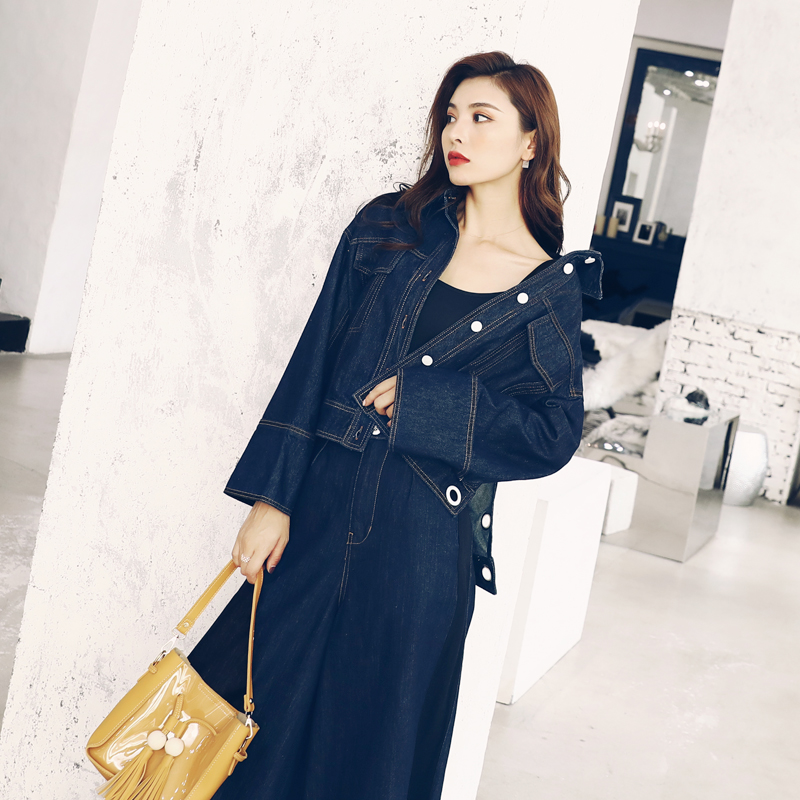 港風牛仔外套女春秋2018新款韓版寬松短款百搭bf風原宿上衣夾克潮