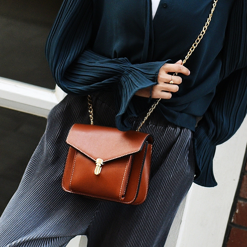 包包女新款潮韓版復古鏈條迷你小方包單肩女包小包百搭斜挎包